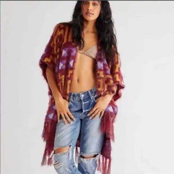 Free People Diamondback Cozy Kimono - Picture 1 of 7
